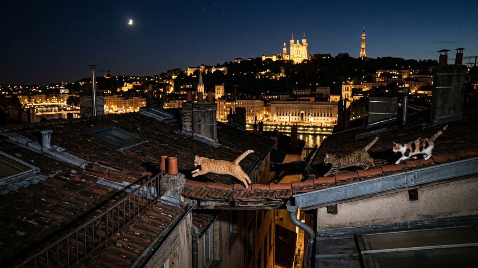 Visuel de Sur les toits de Lyon